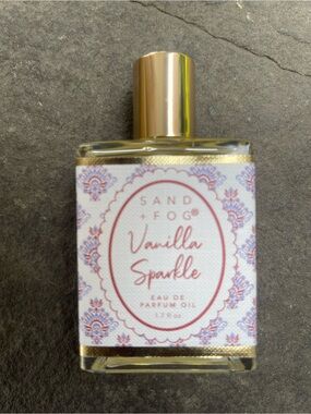 Sand & Fog Vanilla Sparkle Eau de Parfum Oil - Gold & Pink Bottle